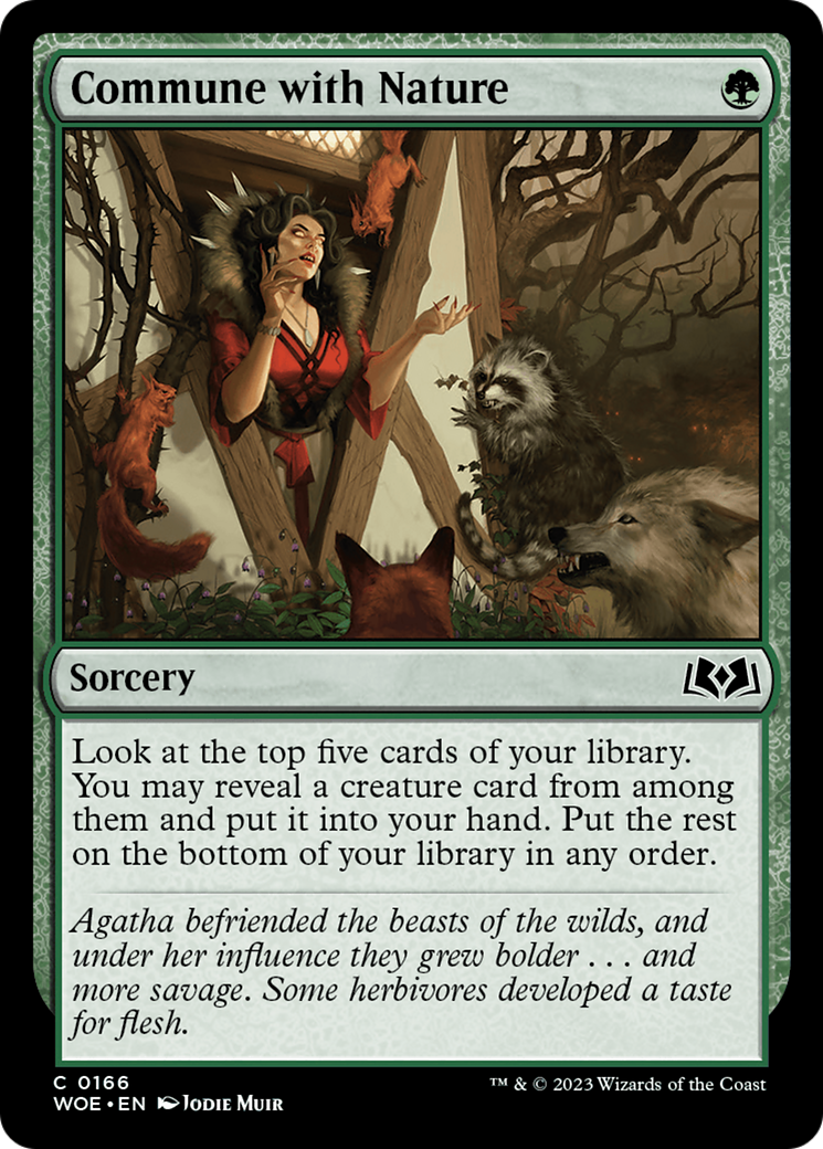 Commune with Nature [Wilds of Eldraine] | Card Merchant Takapuna