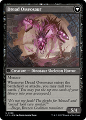 Visage of Dread // Dread Osseosaur [The Lost Caverns of Ixalan] | Card Merchant Takapuna