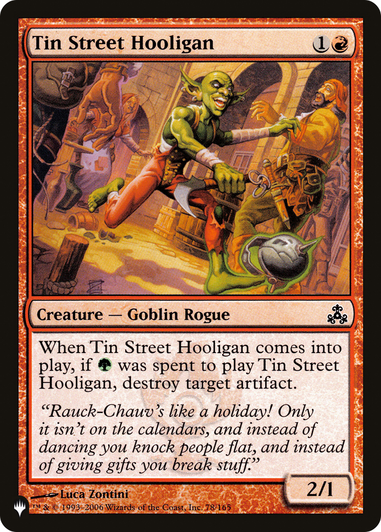 Tin Street Hooligan [The List] | Card Merchant Takapuna