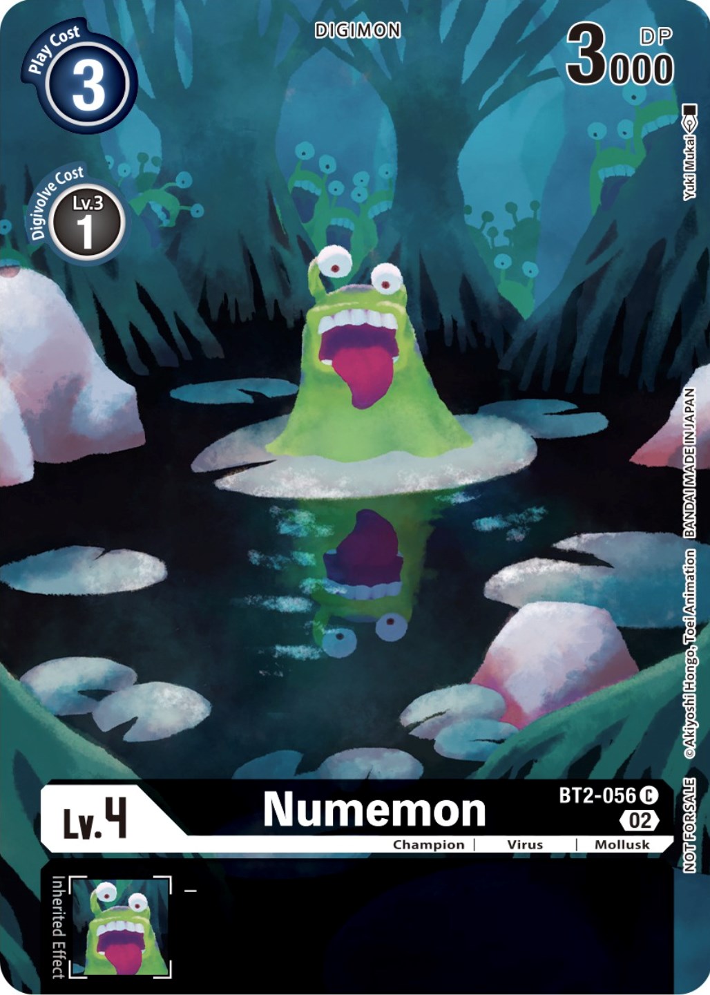 Numemon [BT2-056] (Digimon Illustration Competition Promotion Pack) [Release Special Booster Promos] | Card Merchant Takapuna