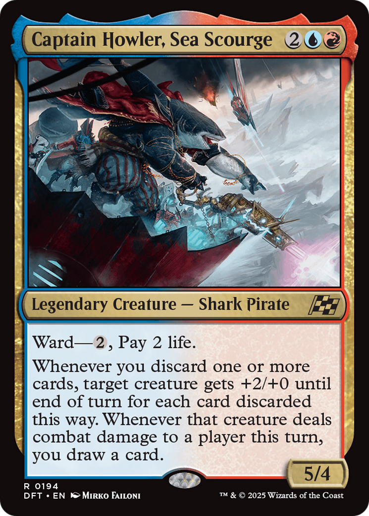 Captain Howler, Sea Scourge [Aetherdrift] | Card Merchant Takapuna