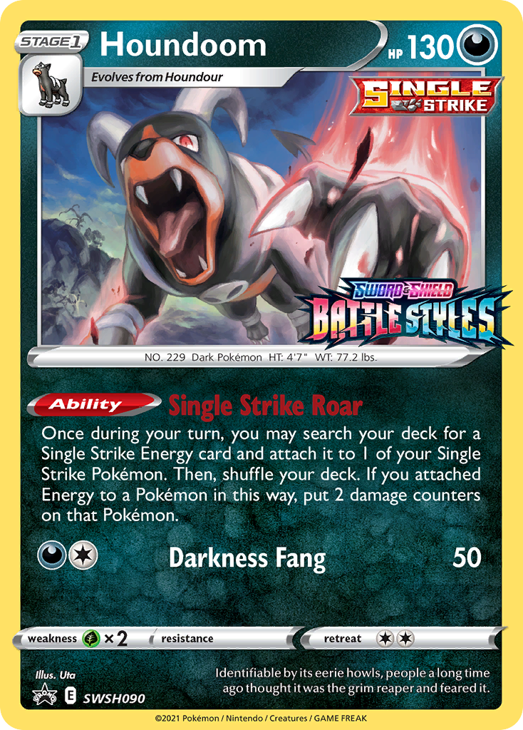 Houndoom (SWSH090) (Prerelease Promo) [Sword & Shield: Black Star Promos] | Card Merchant Takapuna