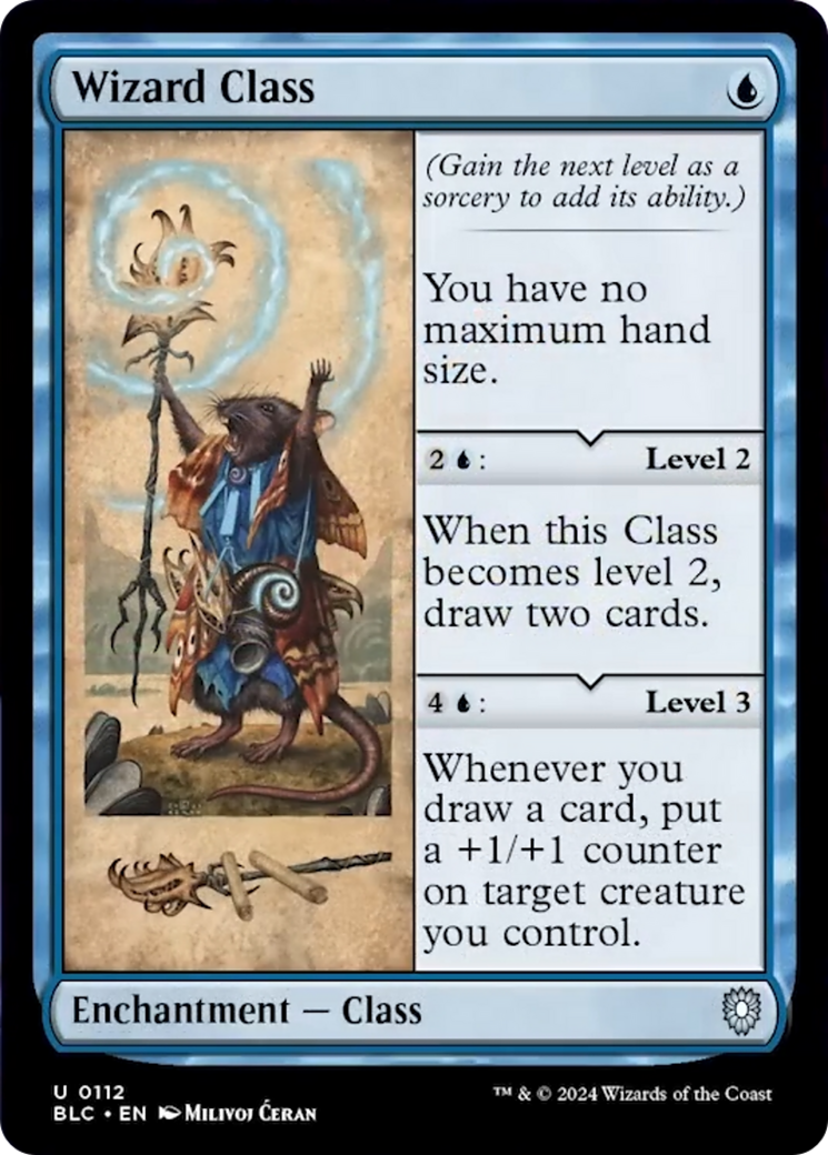 Wizard Class [Bloomburrow Commander] | Card Merchant Takapuna