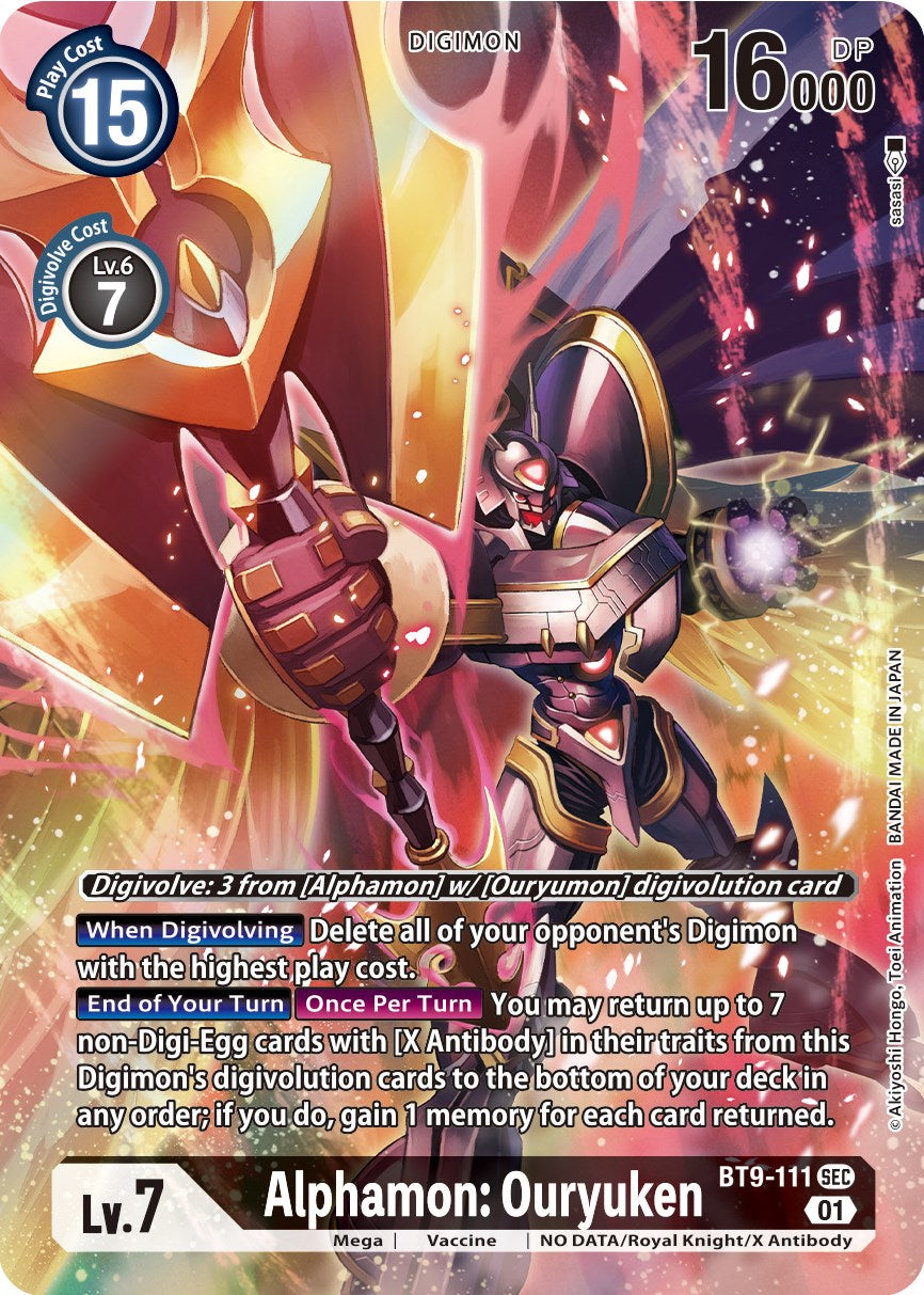 Alphamon: Ouryuken [BT9-111] (Alternate Art) [X Record] | Card Merchant Takapuna