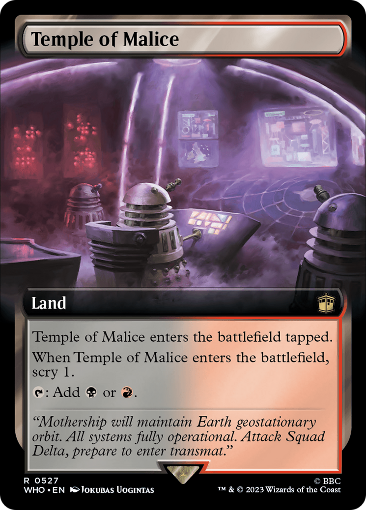 Temple of Malice (Extended Art) [Doctor Who] | Card Merchant Takapuna