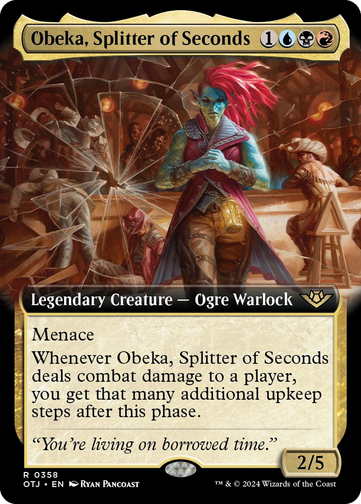 Obeka, Splitter of Seconds (Extended Art) [Outlaws of Thunder Junction] | Card Merchant Takapuna