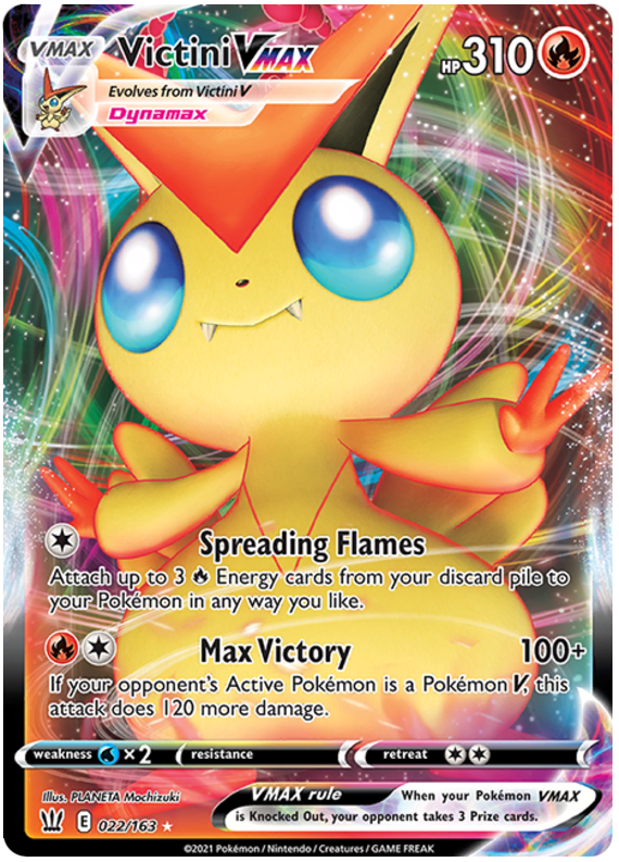 Victini VMAX (022/163) [Sword & Shield: Battle Styles] | Card Merchant Takapuna