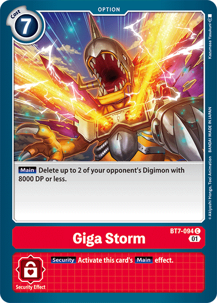 Giga Storm [BT7-094] [Next Adventure] | Card Merchant Takapuna