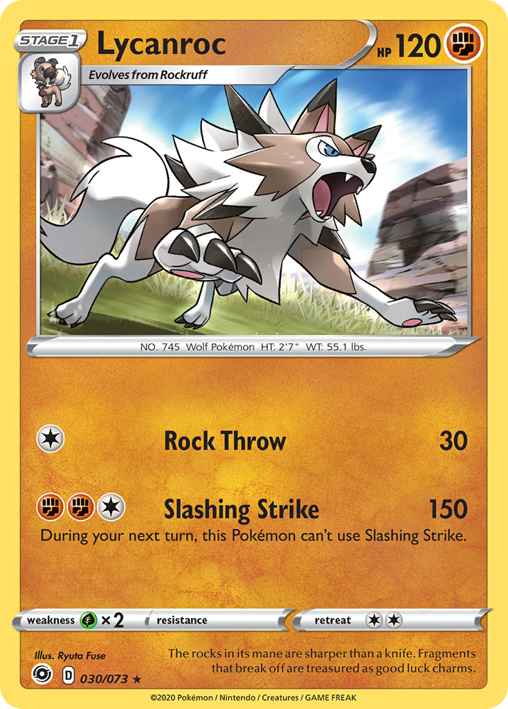 Lycanroc (030/073) [Sword & Shield: Champion's Path] | Card Merchant Takapuna