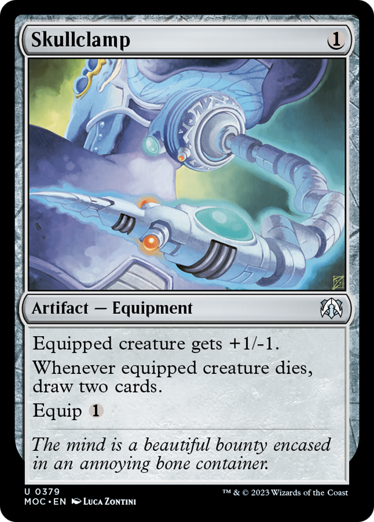 Skullclamp [March of the Machine Commander] | Card Merchant Takapuna