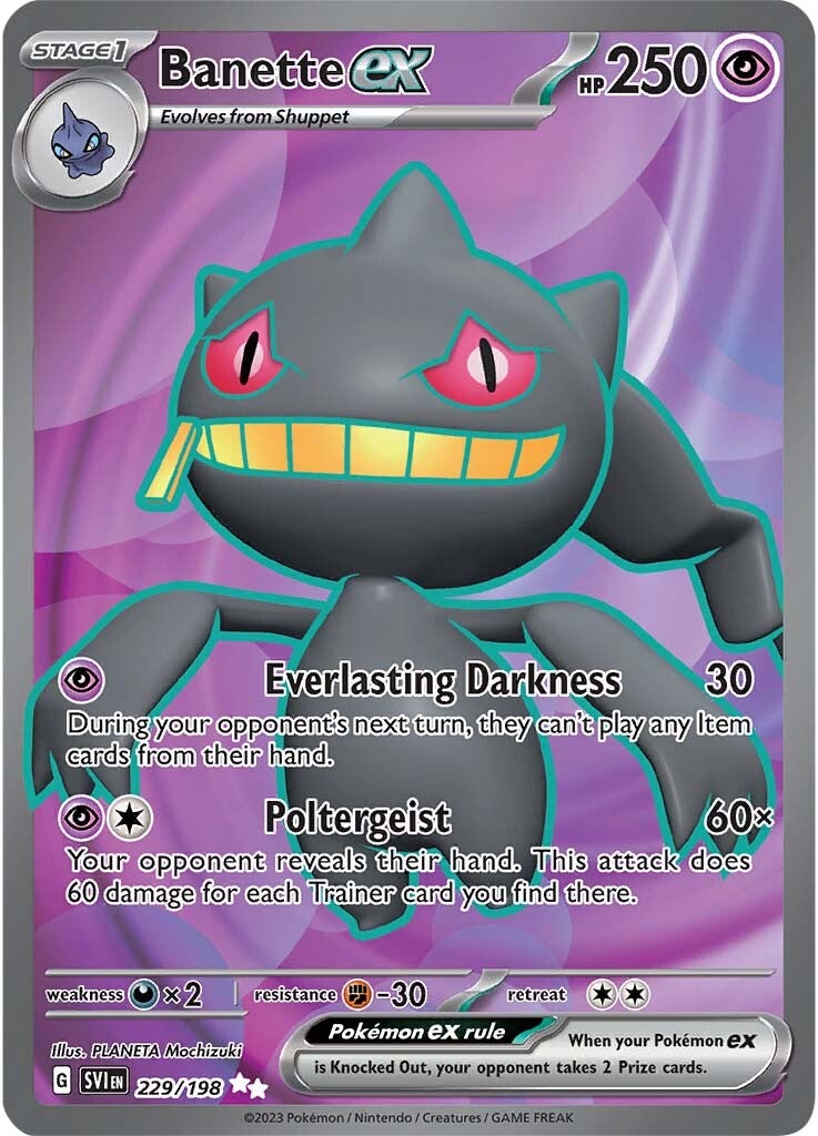 Banette ex (229/198) [Scarlet & Violet: Base Set] | Card Merchant Takapuna