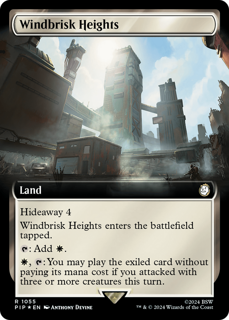 Windbrisk Heights (Extended Art) (Surge Foil) [Fallout] | Card Merchant Takapuna