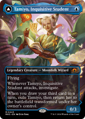 Tamiyo, Inquisitive Student // Tamiyo, Seasoned Scholar (Borderless) [Modern Horizons 3] | Card Merchant Takapuna