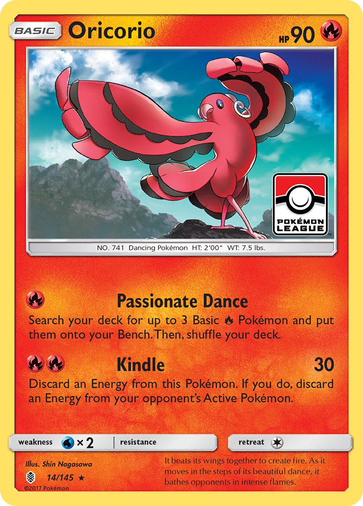 Oricorio (14/145) [Sun & Moon: Guardians Rising] | Card Merchant Takapuna