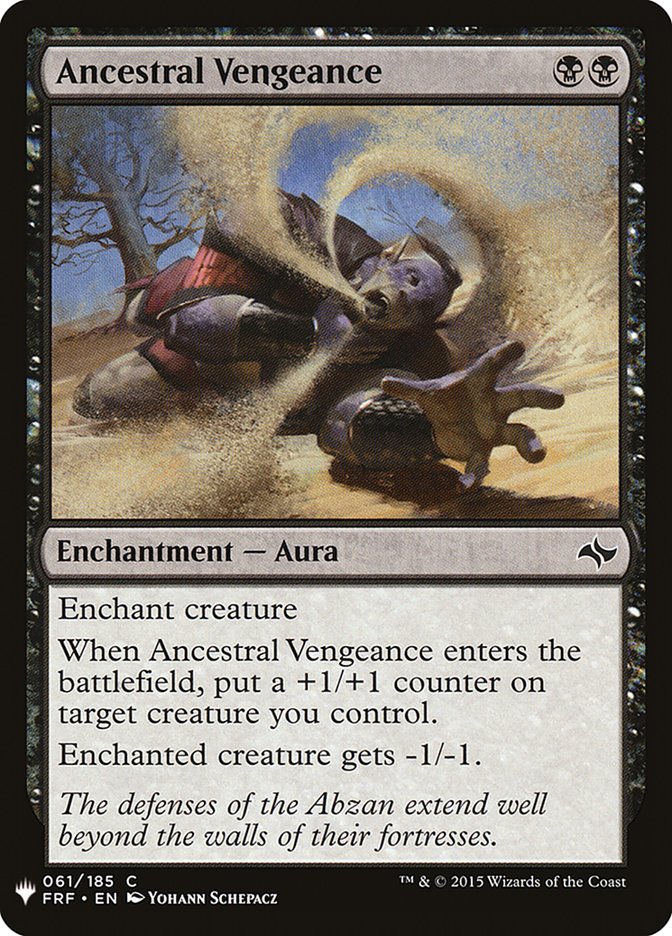 Ancestral Vengeance [Mystery Booster] | Card Merchant Takapuna