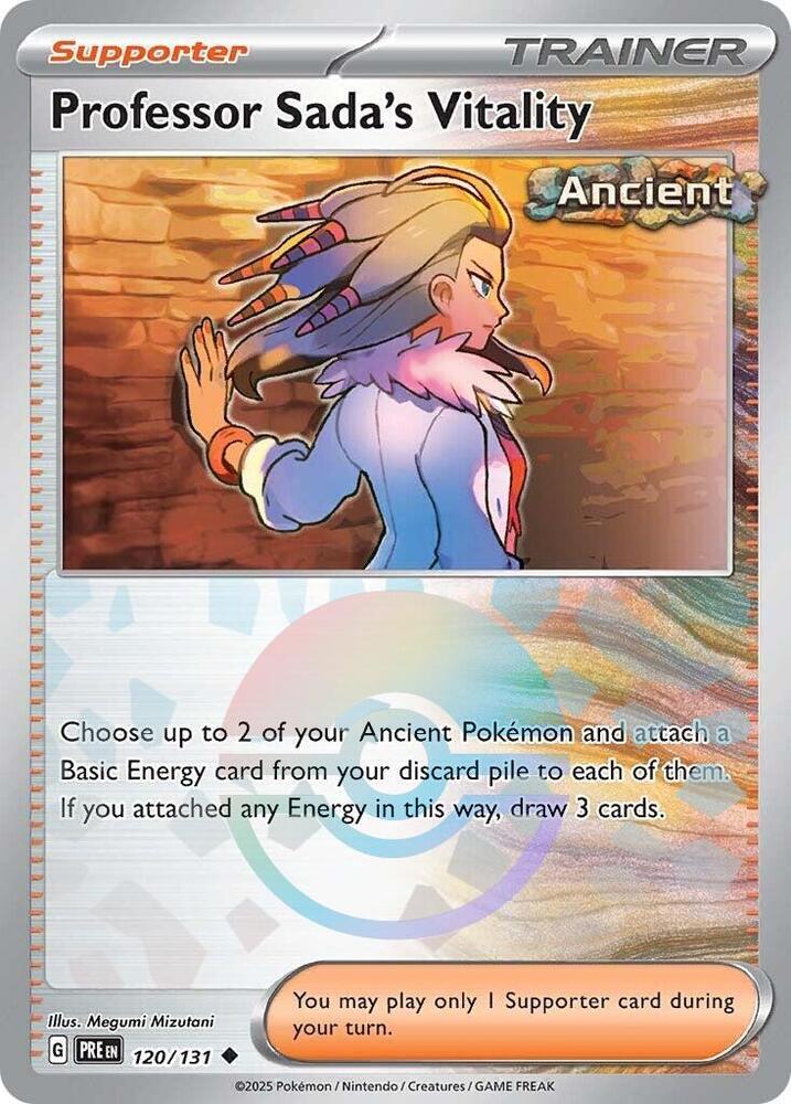 Professor Sada's Vitality (120/131) (Poke Ball Pattern) [Scarlet & Violet: Prismatic Evolutions] | Card Merchant Takapuna