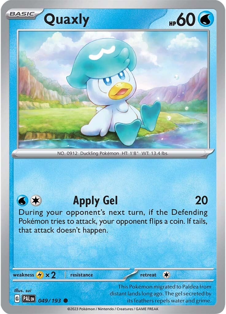 Quaxly (049/193) [Scarlet & Violet: Paldea Evolved] | Card Merchant Takapuna