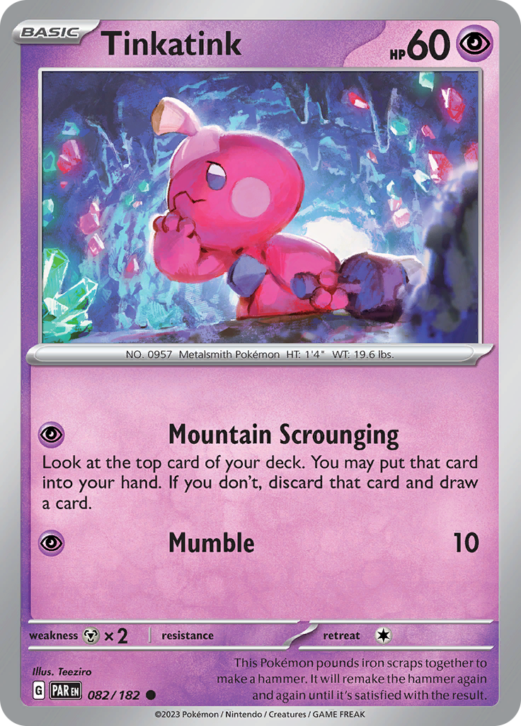 Tinkatink (082/182) [Scarlet & Violet: Paradox Rift] | Card Merchant Takapuna