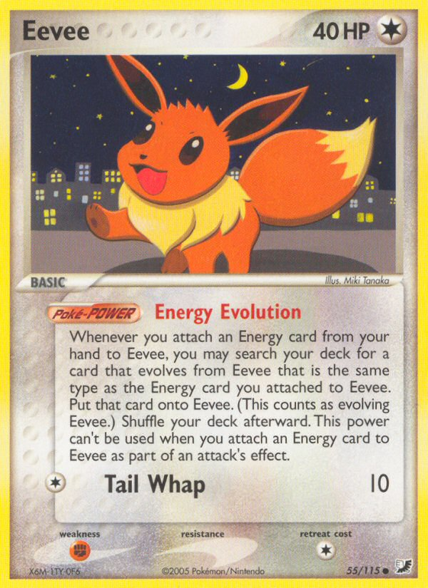 Eevee (55/115) [EX: Unseen Forces] | Card Merchant Takapuna