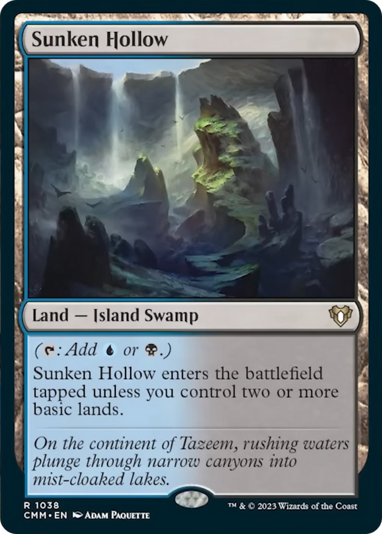 Sunken Hollow [Commander Masters] | Card Merchant Takapuna