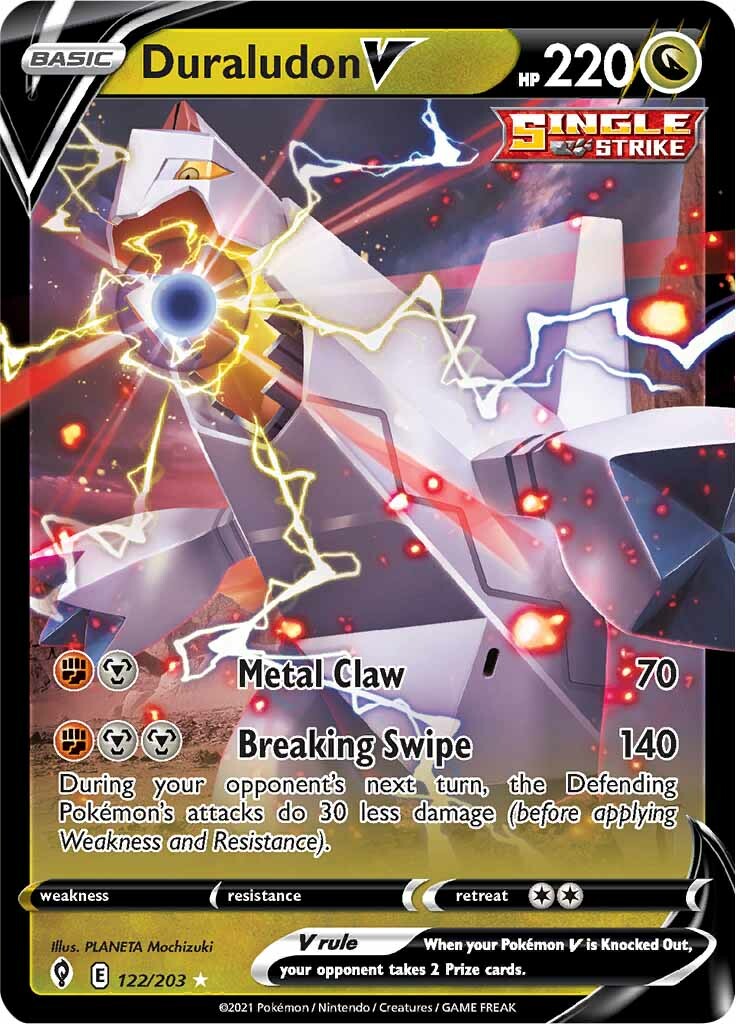 Duraludon V (122/203) [Sword & Shield: Evolving Skies] | Card Merchant Takapuna