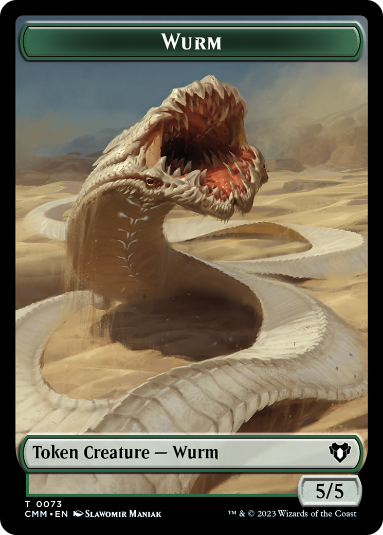 Wurm // Spider Double-Sided Token [Commander Masters Tokens] | Card Merchant Takapuna