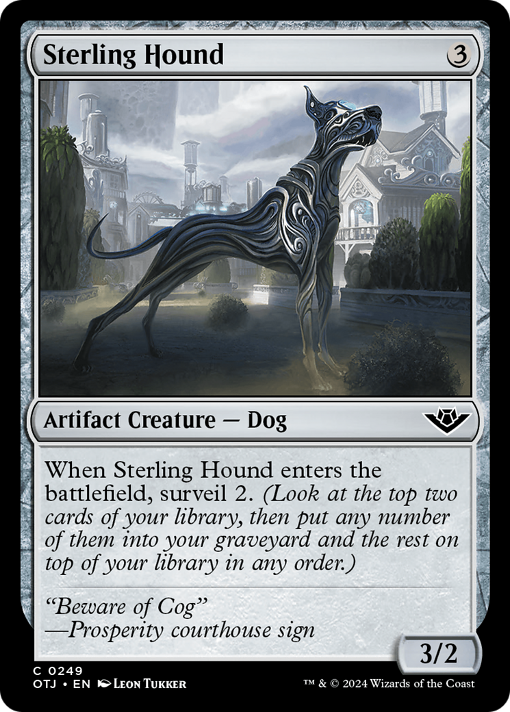 Sterling Hound [Outlaws of Thunder Junction] | Card Merchant Takapuna