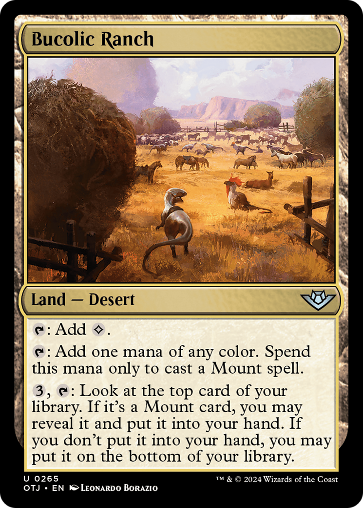 Bucolic Ranch [Outlaws of Thunder Junction] | Card Merchant Takapuna