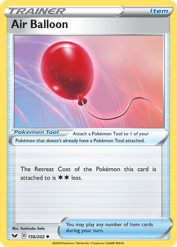 Air Balloon (156/202) [Sword & Shield: Base Set] | Card Merchant Takapuna