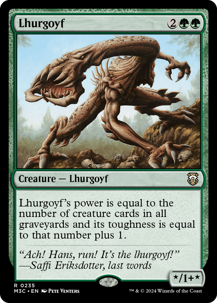 Lhurgoyf [Modern Horizons 3 Commander] | Card Merchant Takapuna