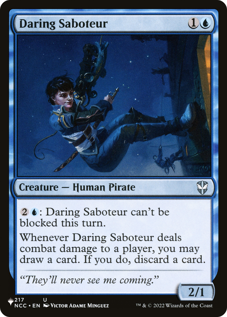 Daring Saboteur [The List] | Card Merchant Takapuna