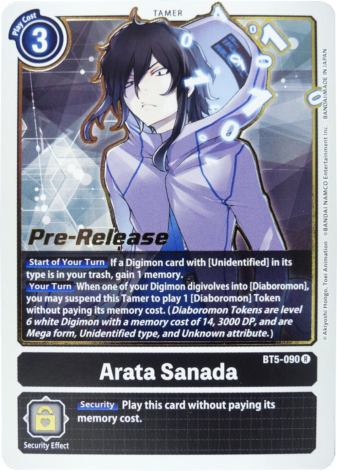 Arata Sanada [BT5-090] [Battle of Omni Pre-Release Promos] | Card Merchant Takapuna