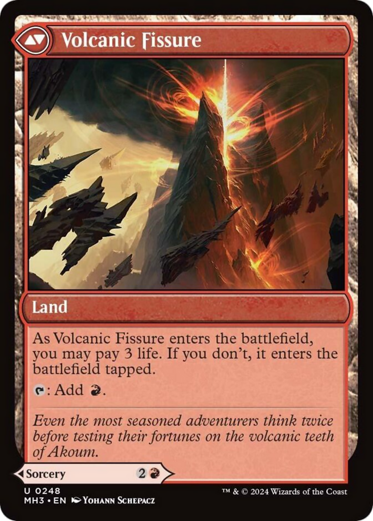 Sundering Eruption // Volcanic Fissure [Modern Horizons 3] | Card Merchant Takapuna