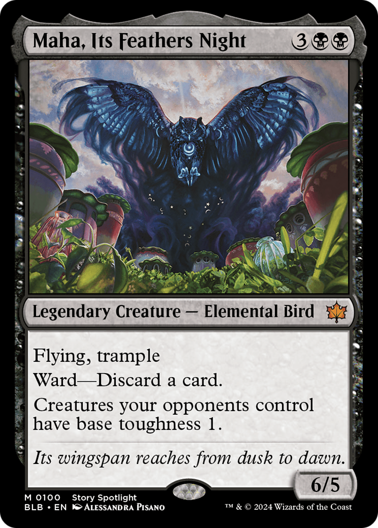 Maha, Its Feather Night [Bloomburrow] | Card Merchant Takapuna