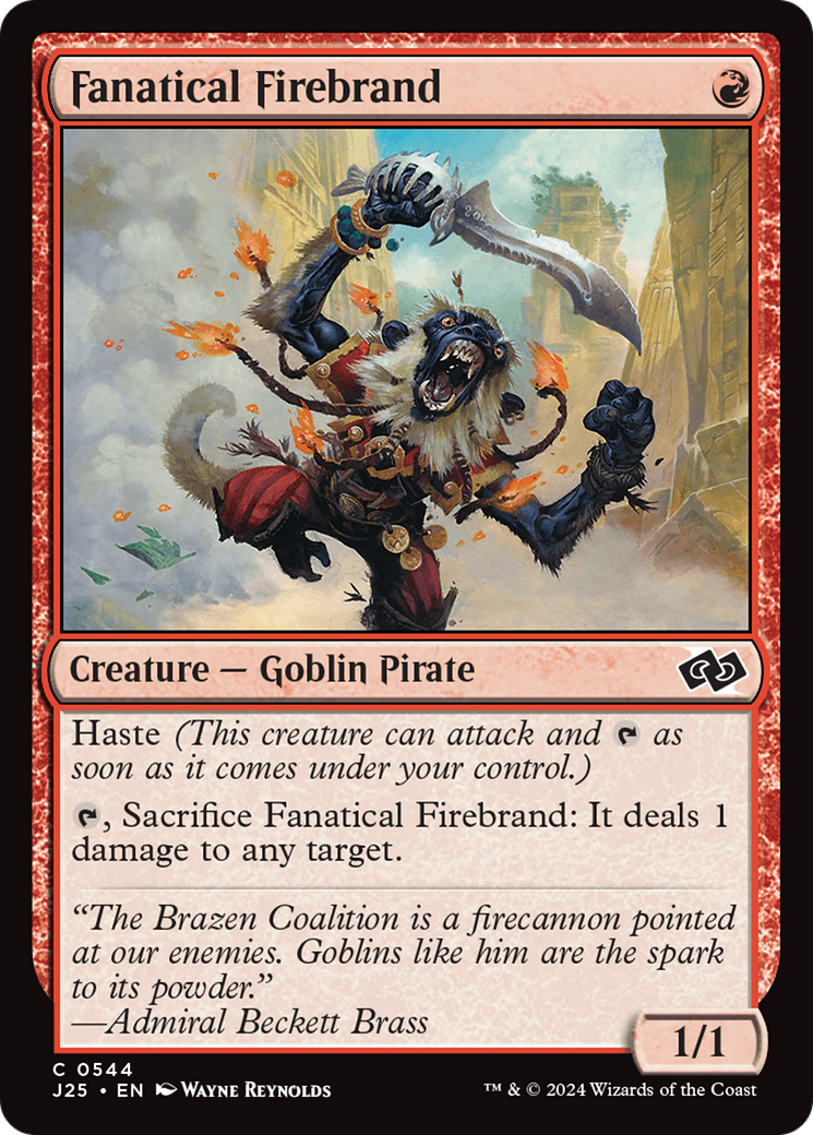 Fanatical Firebrand [Foundations Jumpstart] | Card Merchant Takapuna