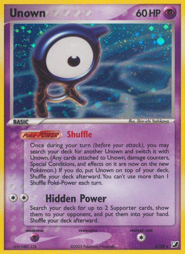 Unown (A/28) [EX: Unseen Forces] | Card Merchant Takapuna