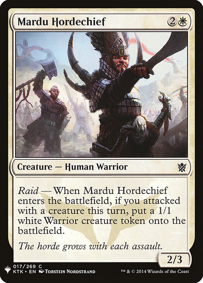 Mardu Hordechief [Mystery Booster] | Card Merchant Takapuna