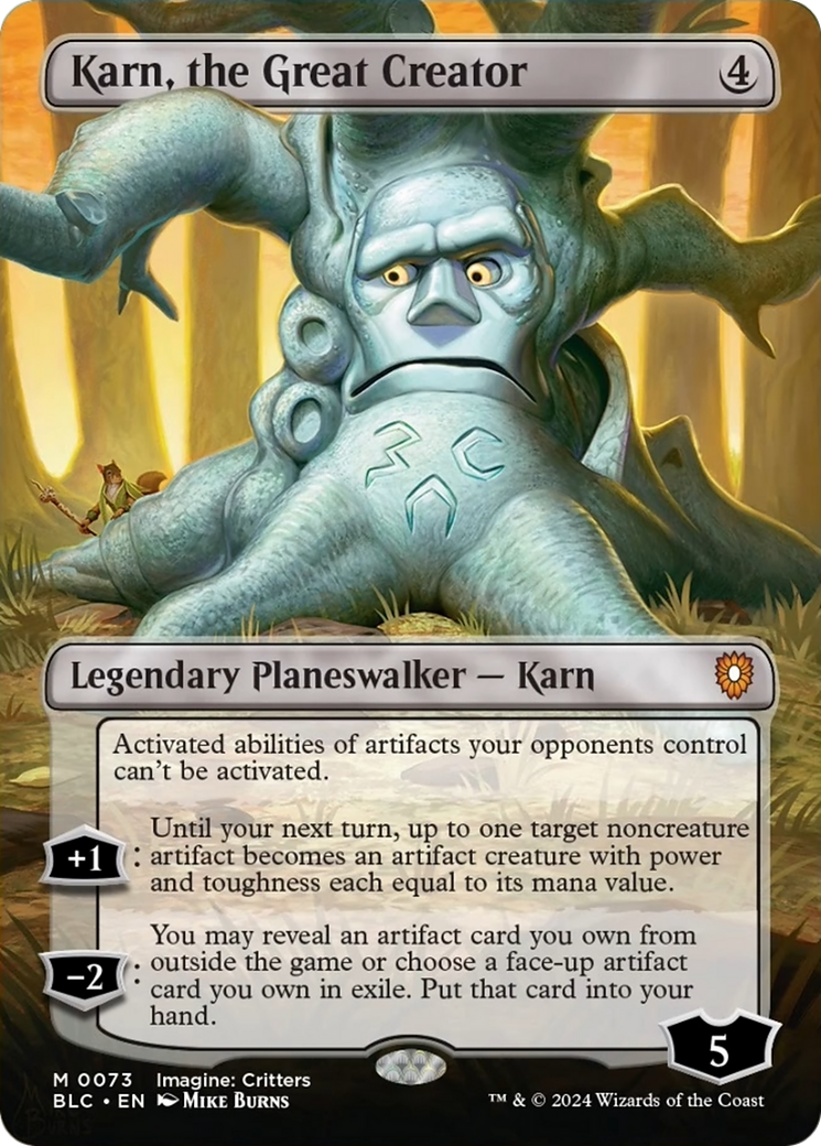 Karn, the Great Creator (Borderless) [Bloomburrow Commander] | Card Merchant Takapuna