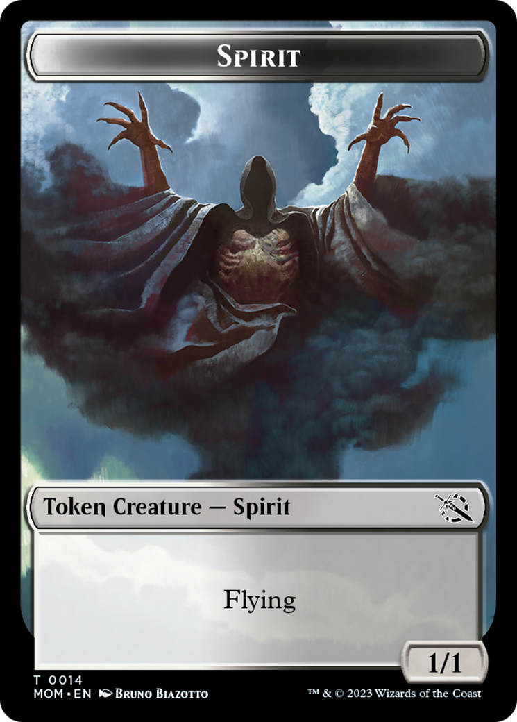 Elemental (9) // Spirit (14) Double-Sided Token [March of the Machine Tokens] | Card Merchant Takapuna