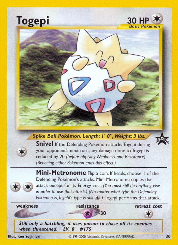 Togepi (30) [Wizards of the Coast: Black Star Promos] | Card Merchant Takapuna