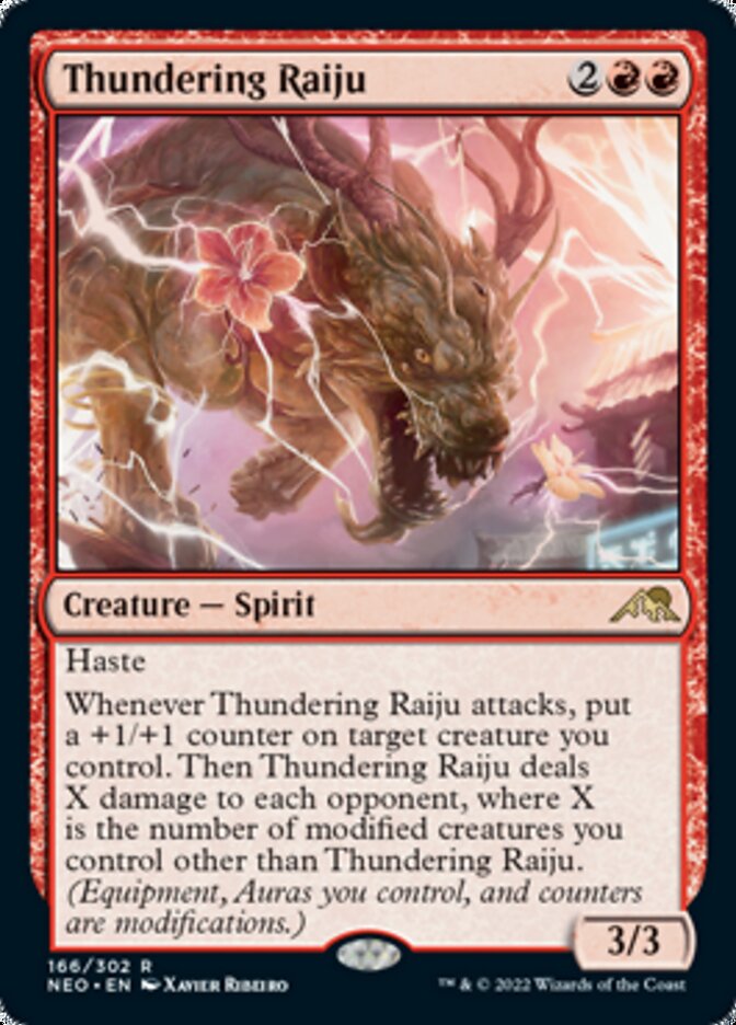 Thundering Raiju [Kamigawa: Neon Dynasty] | Card Merchant Takapuna