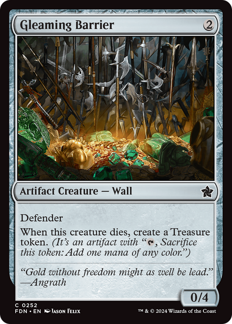 Gleaming Barrier [Foundations] | Card Merchant Takapuna