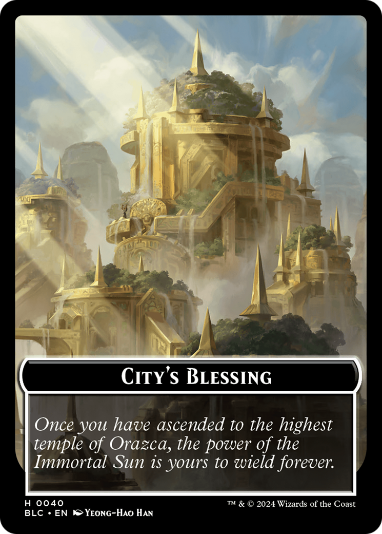 Hamster // City's Blessing Double-Sided Token [Bloomburrow Commander Tokens] | Card Merchant Takapuna