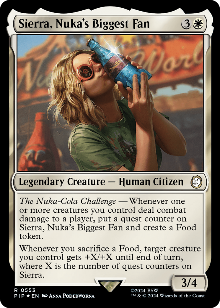 Sierra, Nuka's Biggest Fan (Surge Foil) [Fallout] | Card Merchant Takapuna