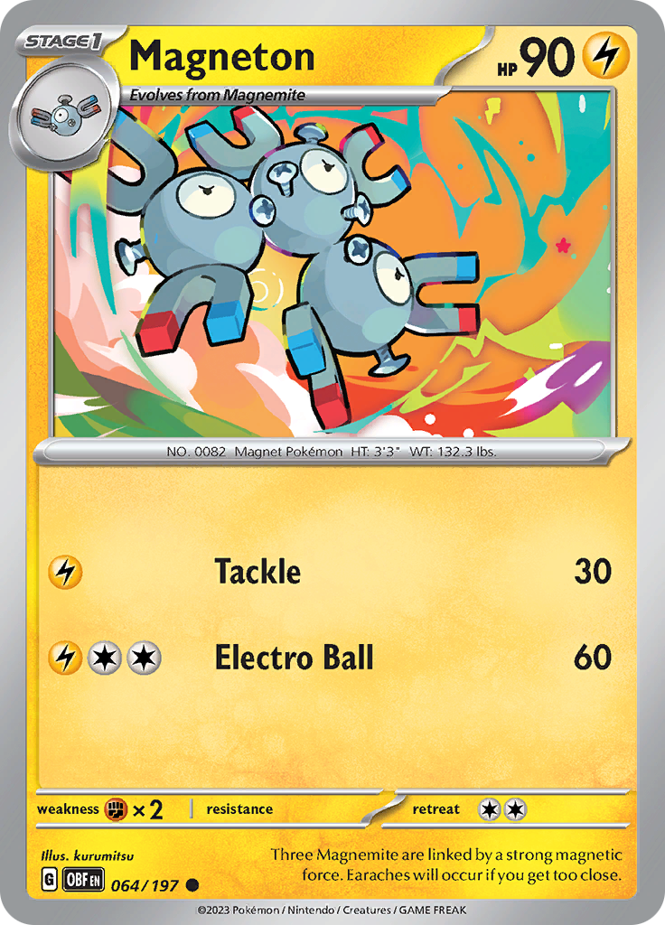 Magneton (064/197) [Scarlet & Violet: Obsidian Flames] | Card Merchant Takapuna