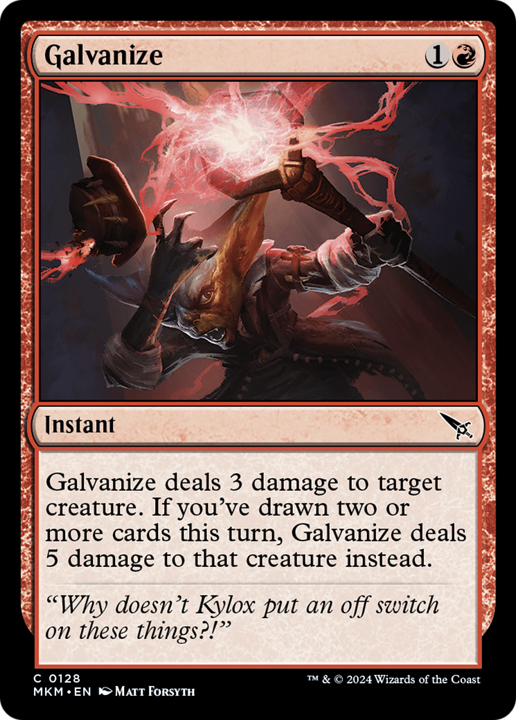 Galvanize [Murders at Karlov Manor] | Card Merchant Takapuna