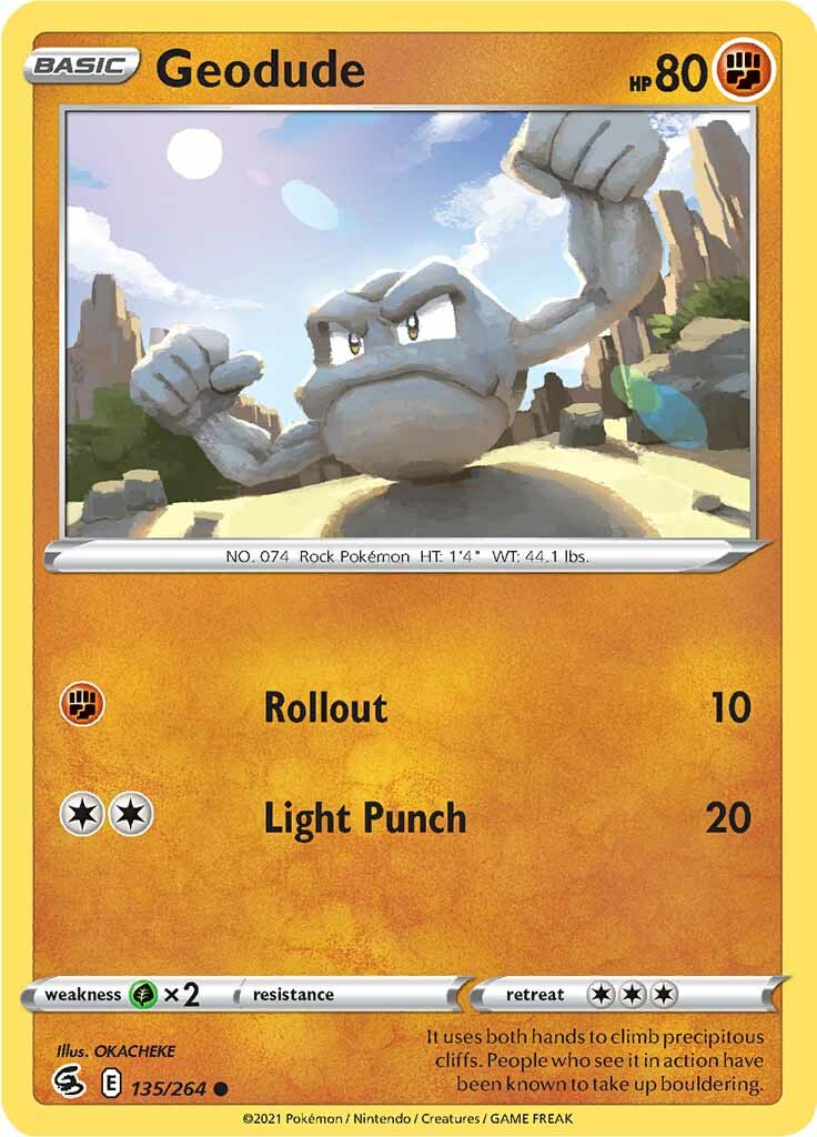 Geodude (135/264) [Sword & Shield: Fusion Strike] | Card Merchant Takapuna