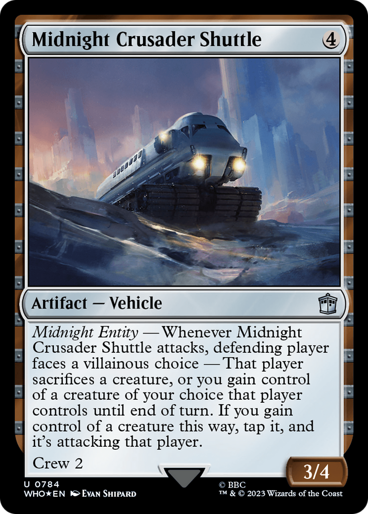 Midnight Crusader Shuttle (Surge Foil) [Doctor Who] | Card Merchant Takapuna