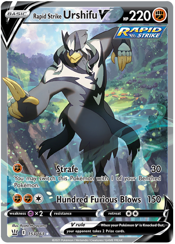 Rapid Strike Urshifu V (153/163) [Sword & Shield: Battle Styles] | Card Merchant Takapuna