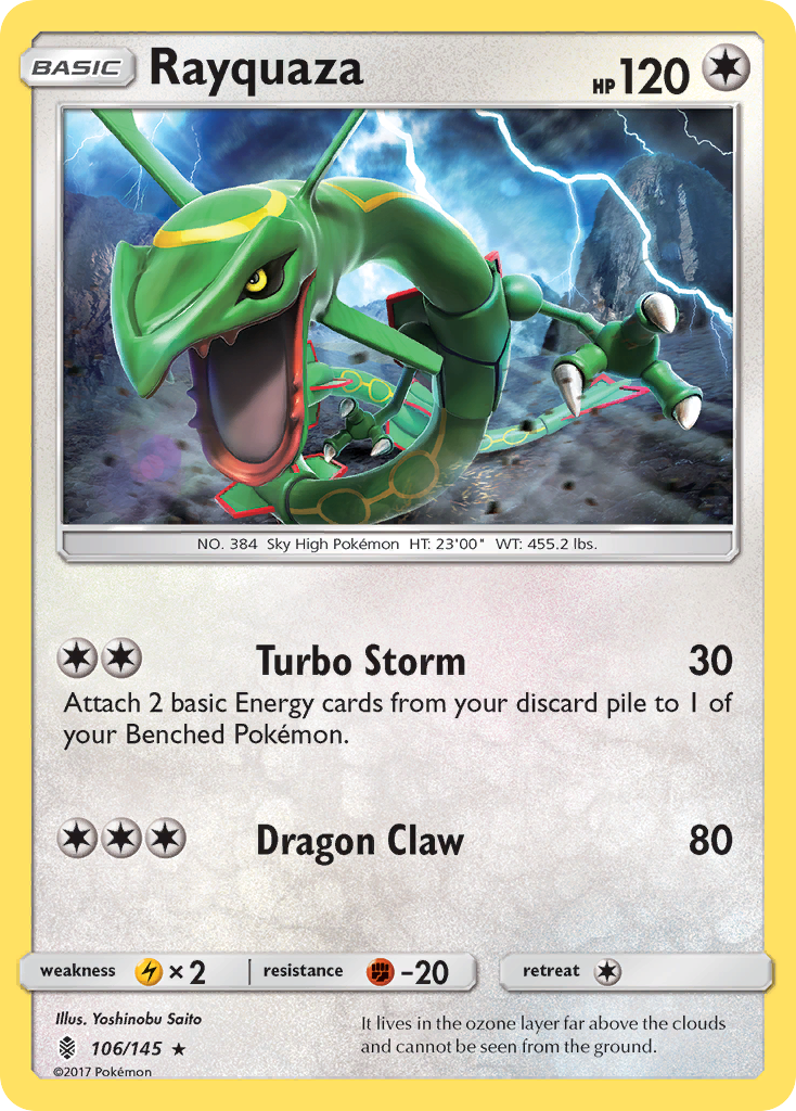 Rayquaza (106/145) [Sun & Moon: Guardians Rising] | Card Merchant Takapuna